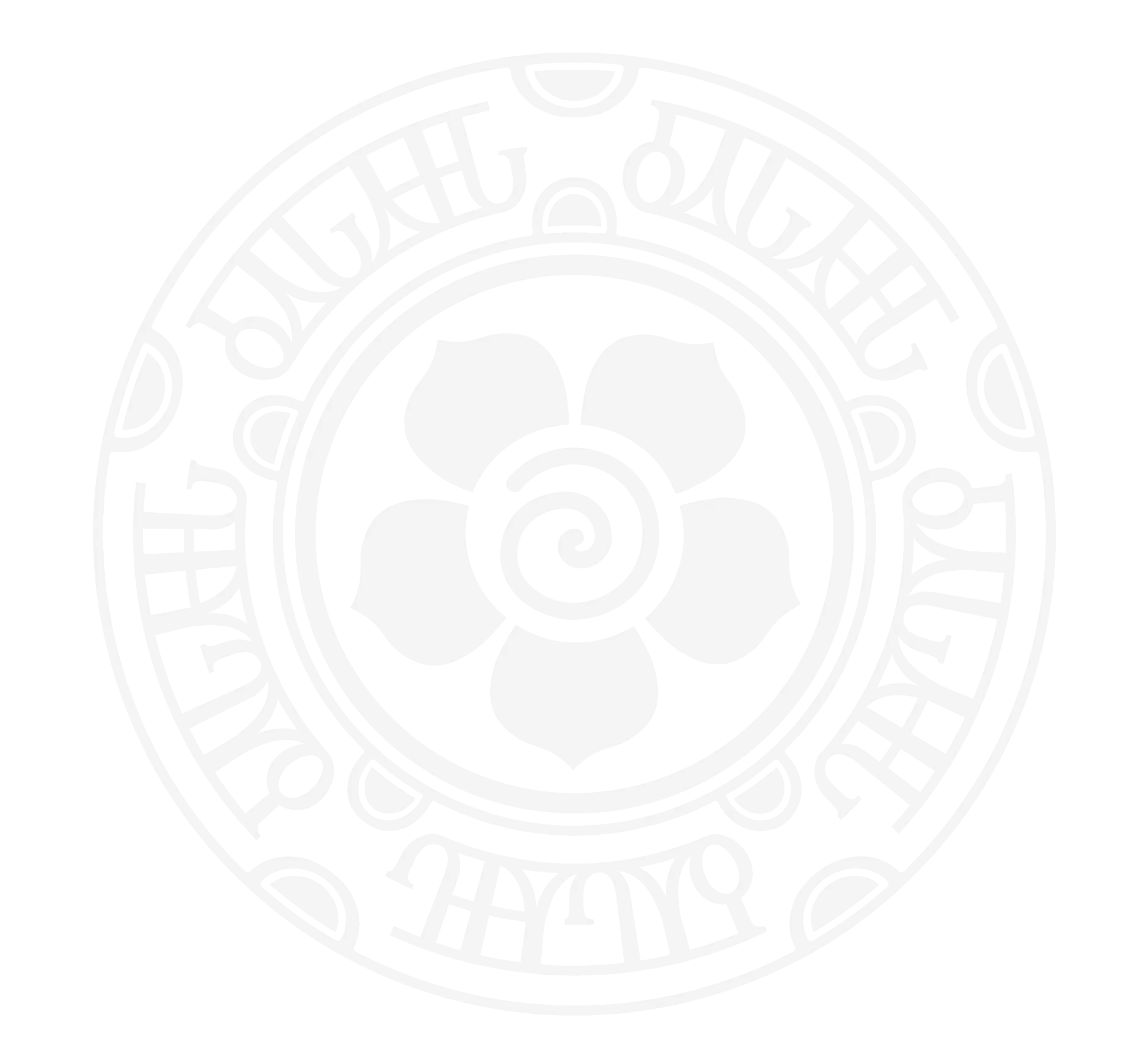 Traditional Ceylon herbal motif