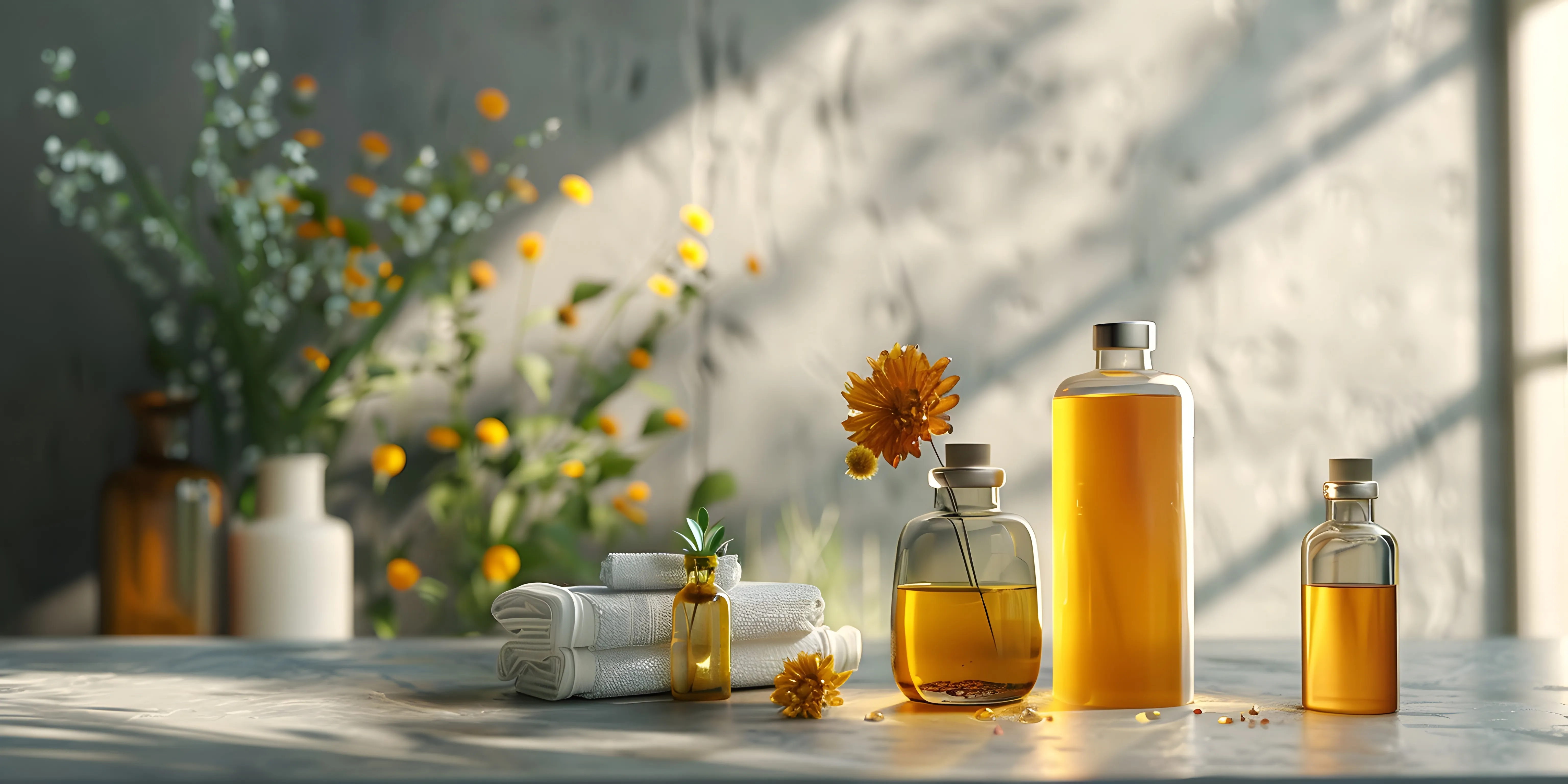 Ayurvedic herbs and essential botanical oils